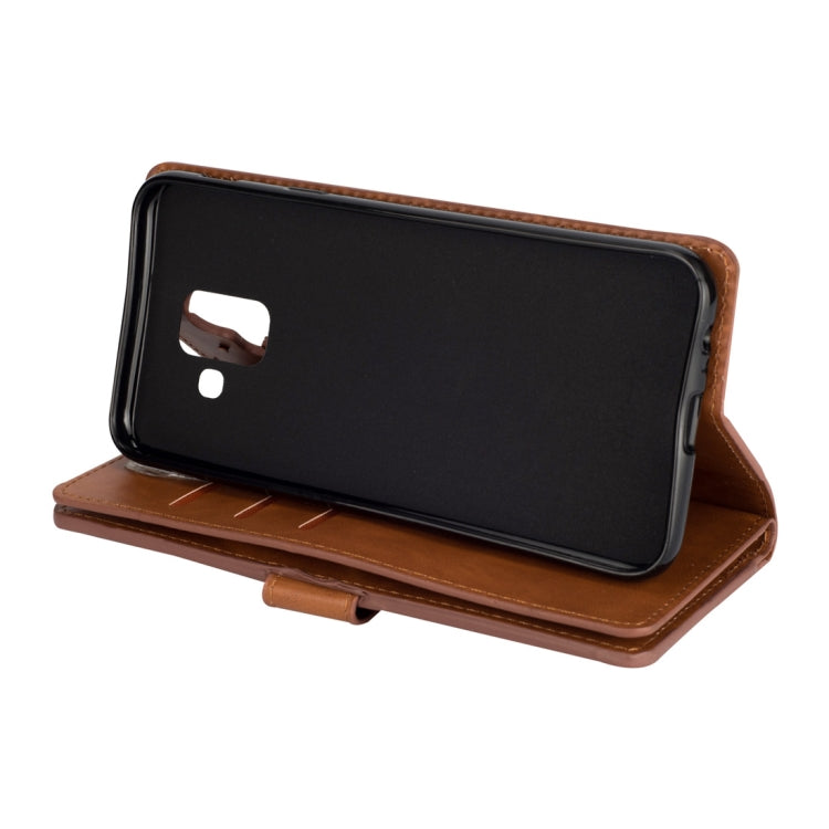 For Samsung Galaxy A6 (2018) Multifunctional Zipper Horizontal Flip Leather Case with Holder & Wallet & 9 Card Slots & Lanyard