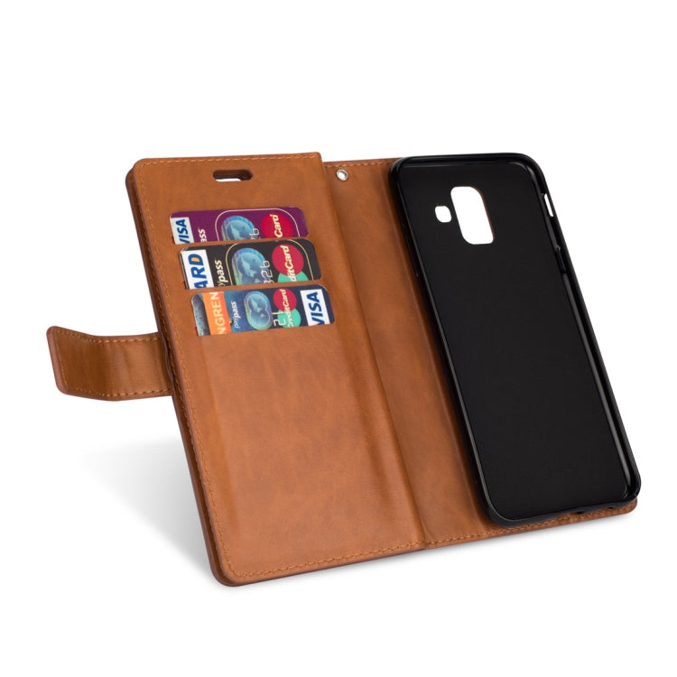 For Samsung Galaxy A6 (2018) Multifunctional Zipper Horizontal Flip Leather Case with Holder & Wallet & 9 Card Slots & Lanyard