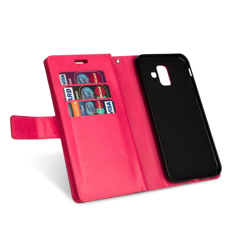 For Samsung Galaxy A6 (2018) Multifunctional Zipper Horizontal Flip Leather Case with Holder & Wallet & 9 Card Slots & Lanyard