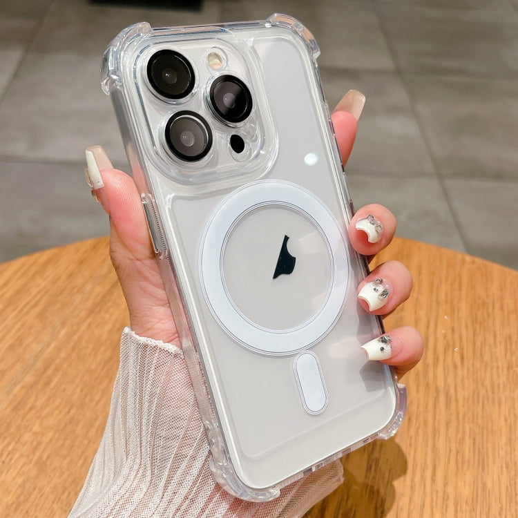 For iPhone 15 Pro Clear Acrylic + TPU MagSafe Magnetic Phone Case