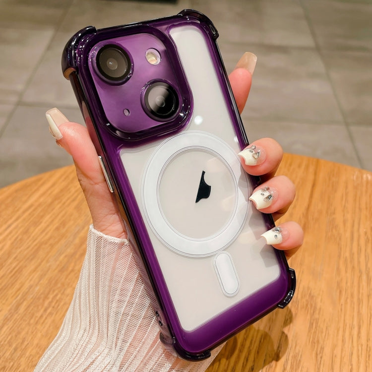 For iPhone 14 Clear Acrylic + TPU MagSafe Magnetic Phone Case