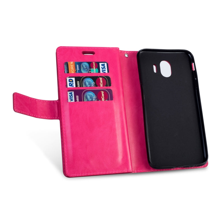 For Samsung Galaxy J4 (2018) EU Version Multifunctional Zipper Horizontal Flip Leather Case with Holder & Wallet & 9 Card Slots & Lanyard