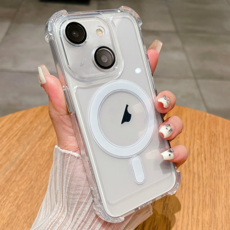 For iPhone 13 Clear Acrylic + TPU MagSafe Magnetic Phone Case