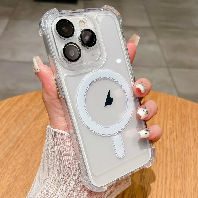 For iPhone 11 Pro Max Clear Acrylic + TPU MagSafe Magnetic Phone Case