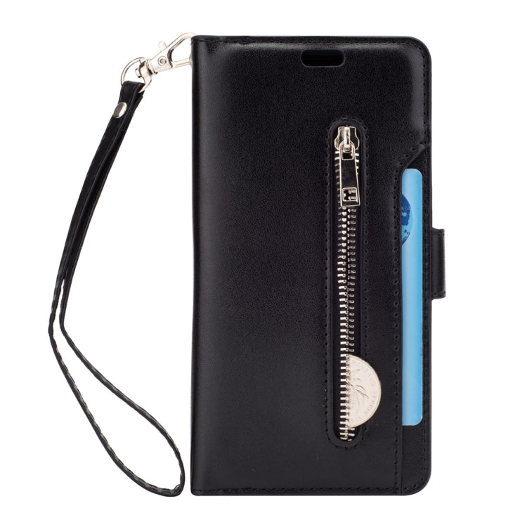 For Samsung Galaxy S9 Multifunctional Zipper Horizontal Flip Leather Case with Holder & Wallet & 9 Card Slots & Lanyard