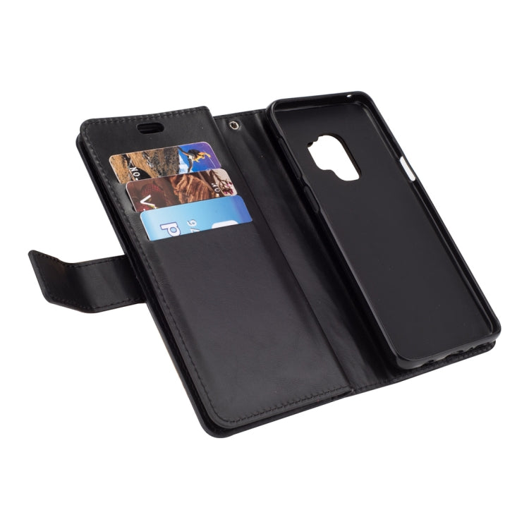 For Samsung Galaxy S9 Multifunctional Zipper Horizontal Flip Leather Case with Holder & Wallet & 9 Card Slots & Lanyard