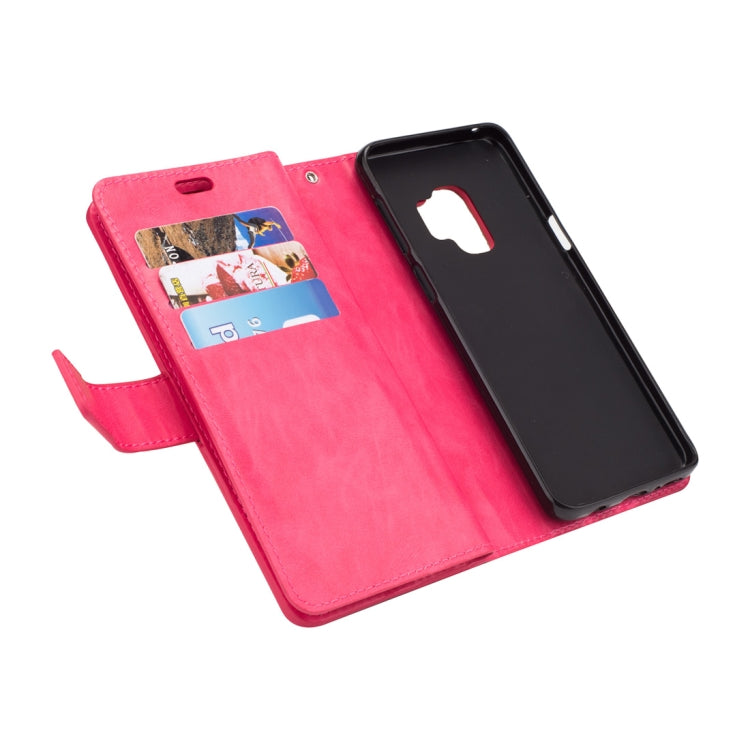 For Samsung Galaxy S9 Multifunctional Zipper Horizontal Flip Leather Case with Holder & Wallet & 9 Card Slots & Lanyard