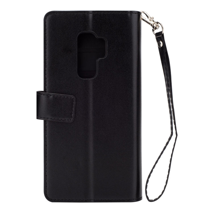 For Samsung Galaxy S9+ Multifunctional Zipper Horizontal Flip Leather Case with Holder & Wallet & 9 Card Slots & Lanyard