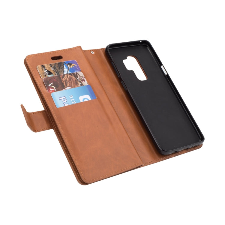 For Samsung Galaxy S9+ Multifunctional Zipper Horizontal Flip Leather Case with Holder & Wallet & 9 Card Slots & Lanyard