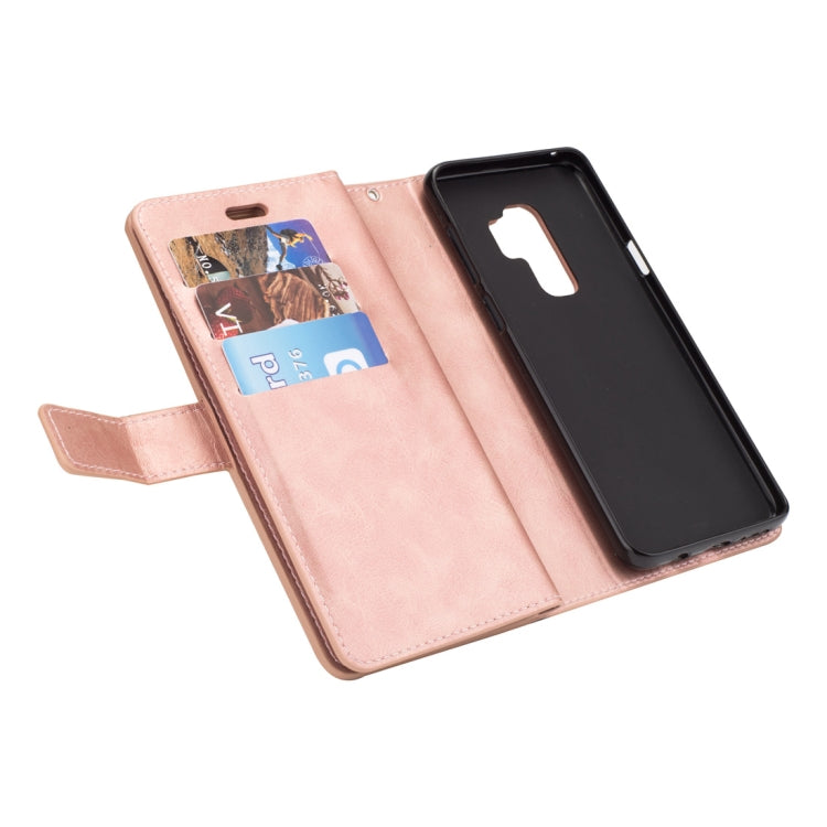 For Samsung Galaxy S9+ Multifunctional Zipper Horizontal Flip Leather Case with Holder & Wallet & 9 Card Slots & Lanyard