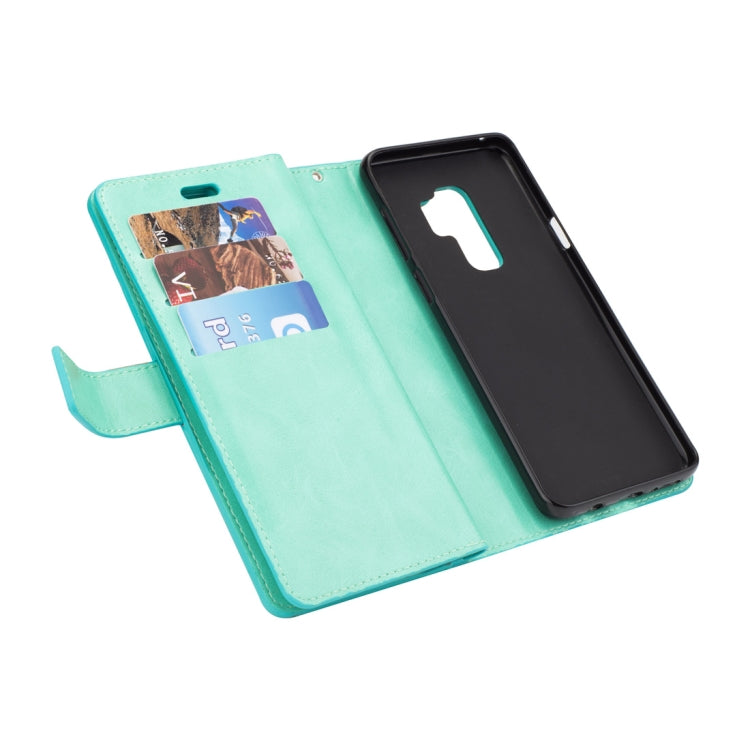 For Samsung Galaxy S9+ Multifunctional Zipper Horizontal Flip Leather Case with Holder & Wallet & 9 Card Slots & Lanyard