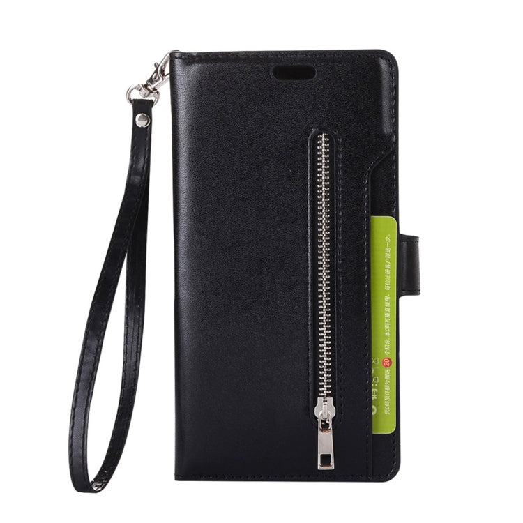 For Samsung Galaxy Note8 Multifunctional Zipper Horizontal Flip Leather Case with Holder & Wallet & 9 Card Slots & Lanyard