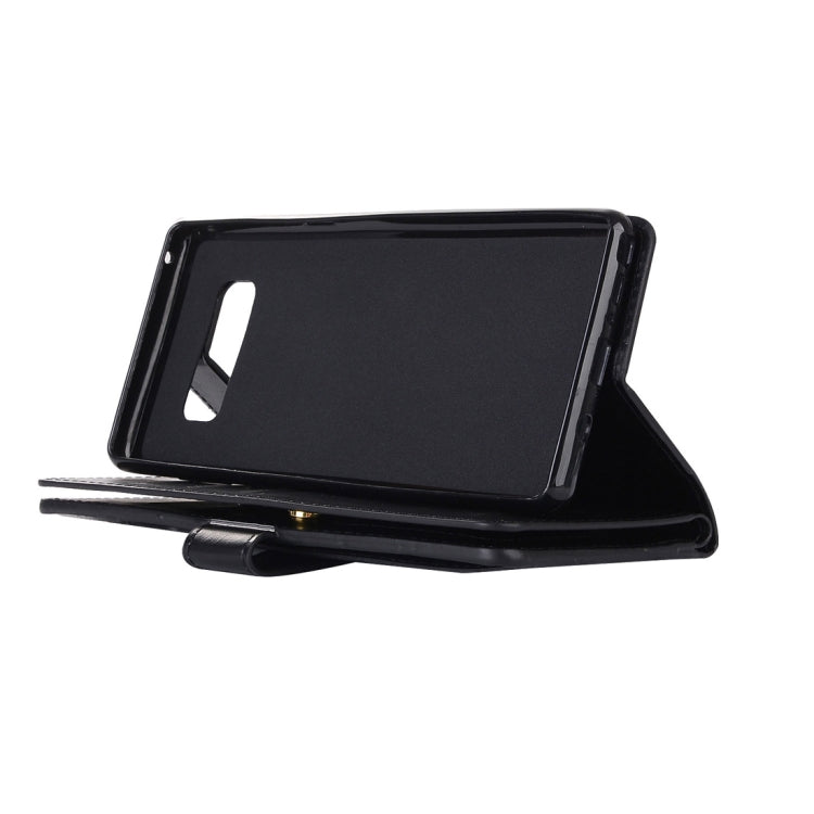 For Samsung Galaxy Note8 Multifunctional Zipper Horizontal Flip Leather Case with Holder & Wallet & 9 Card Slots & Lanyard