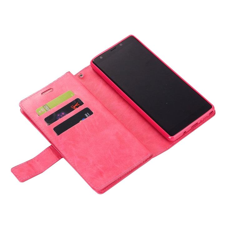 For Samsung Galaxy Note8 Multifunctional Zipper Horizontal Flip Leather Case with Holder & Wallet & 9 Card Slots & Lanyard