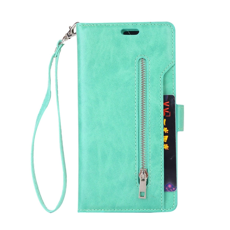 For Samsung Galaxy Note8 Multifunctional Zipper Horizontal Flip Leather Case with Holder & Wallet & 9 Card Slots & Lanyard