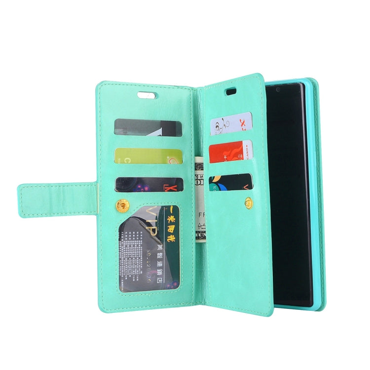 For Samsung Galaxy Note8 Multifunctional Zipper Horizontal Flip Leather Case with Holder & Wallet & 9 Card Slots & Lanyard