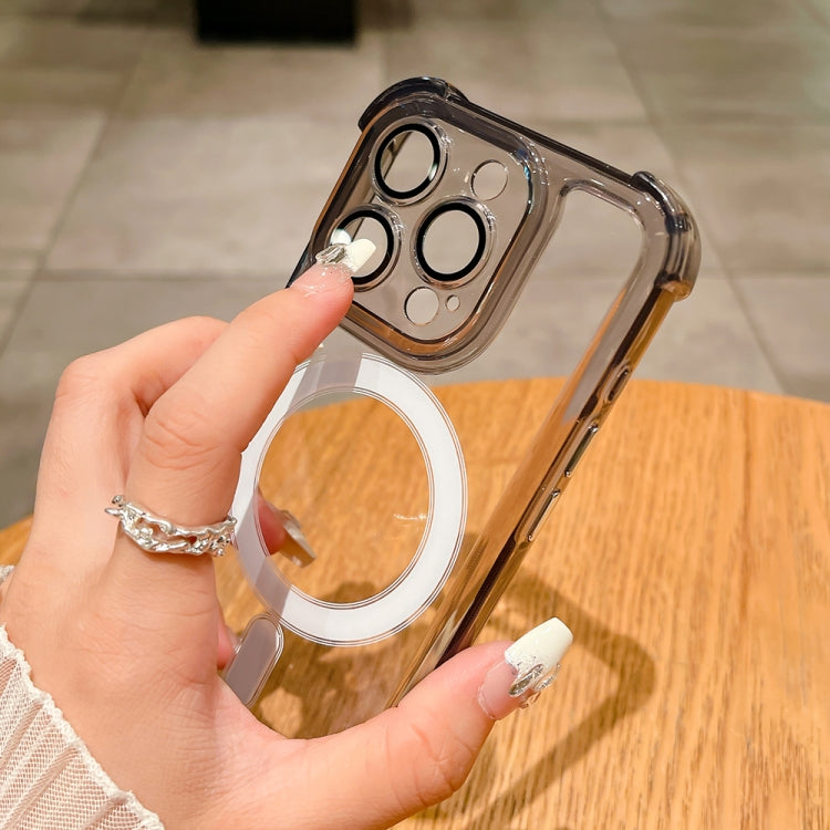 For iPhone 15 Plus Clear Acrylic + TPU MagSafe Magnetic Phone Case