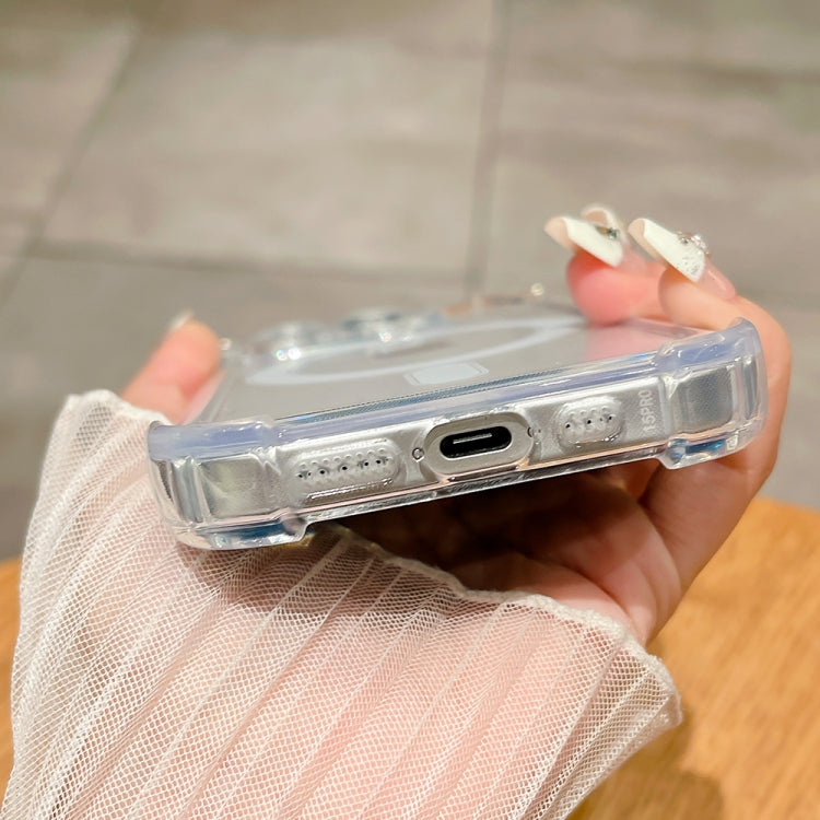 For iPhone 13 Clear Acrylic + TPU MagSafe Magnetic Phone Case
