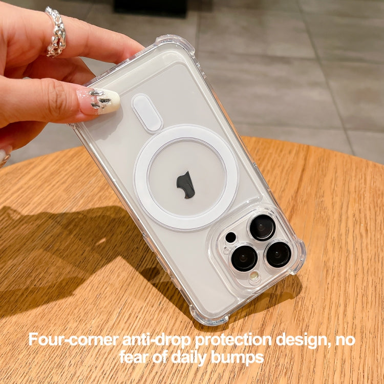 For iPhone 14 Pro Max Clear Acrylic + TPU MagSafe Magnetic Phone Case