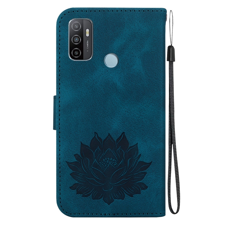 For Samsung Galaxy A33 5G Lotus Embossed Leather Phone Case