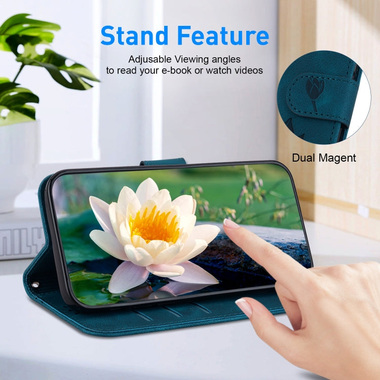 For Samsung Galaxy A33 5G Lotus Embossed Leather Phone Case
