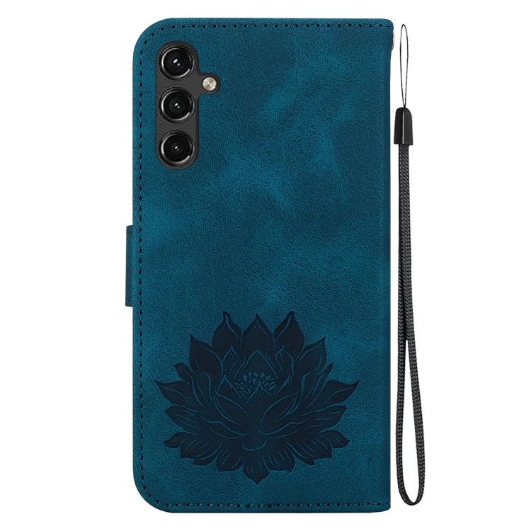 For Samsung Galaxy A14 5G Lotus Embossed Leather Phone Case