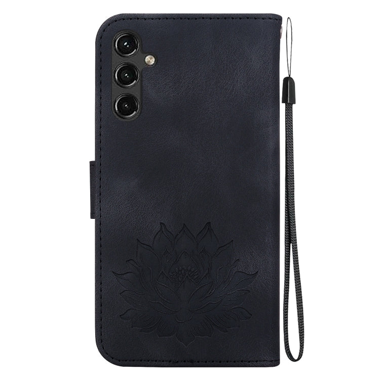 For Samsung Galaxy A14 5G Lotus Embossed Leather Phone Case