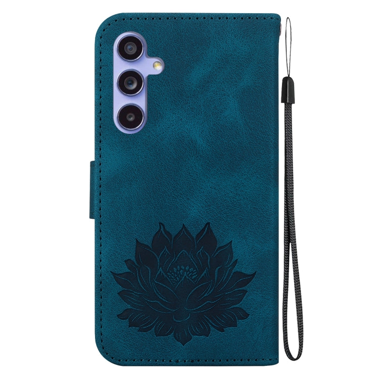 For Samsung Galaxy S23 FE 5G Lotus Embossed Leather Phone Case