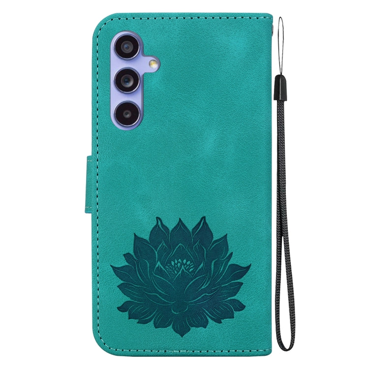 For Samsung Galaxy S23 FE 5G Lotus Embossed Leather Phone Case