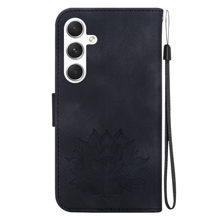 For Samsung Galaxy S24 5G Lotus Embossed Leather Phone Case