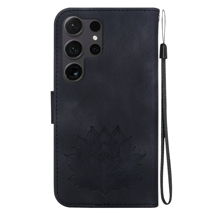 For Samsung Galaxy S24 Ultra 5G Lotus Embossed Leather Phone Case