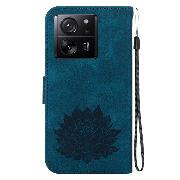 For Xiaomi 13T / 13T Pro Lotus Embossed Leather Phone Case