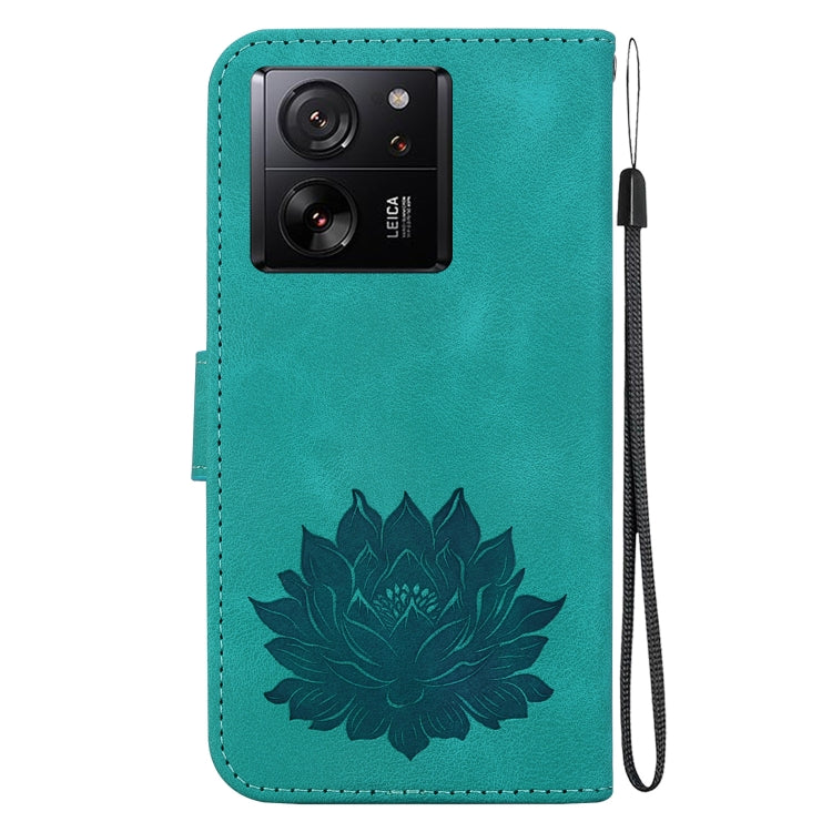 For Xiaomi 13T / 13T Pro Lotus Embossed Leather Phone Case