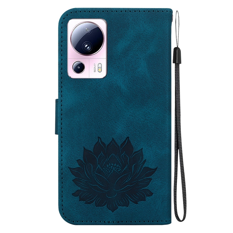 For Xiaomi 13 Lite / Civi 2 Lotus Embossed Leather Phone Case