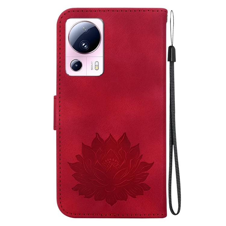 For Xiaomi 13 Lite / Civi 2 Lotus Embossed Leather Phone Case