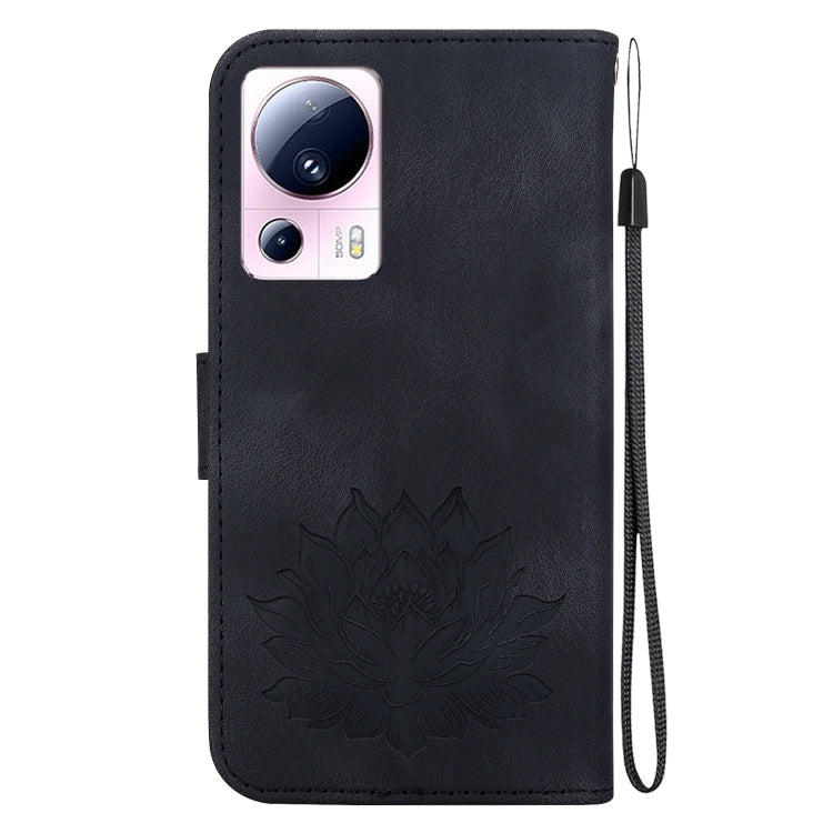 For Xiaomi 13 Lite / Civi 2 Lotus Embossed Leather Phone Case