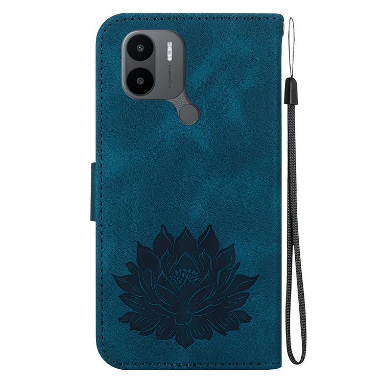 For Xiaomi Poco C50 / Poco C51 Lotus Embossed Leather Phone Case