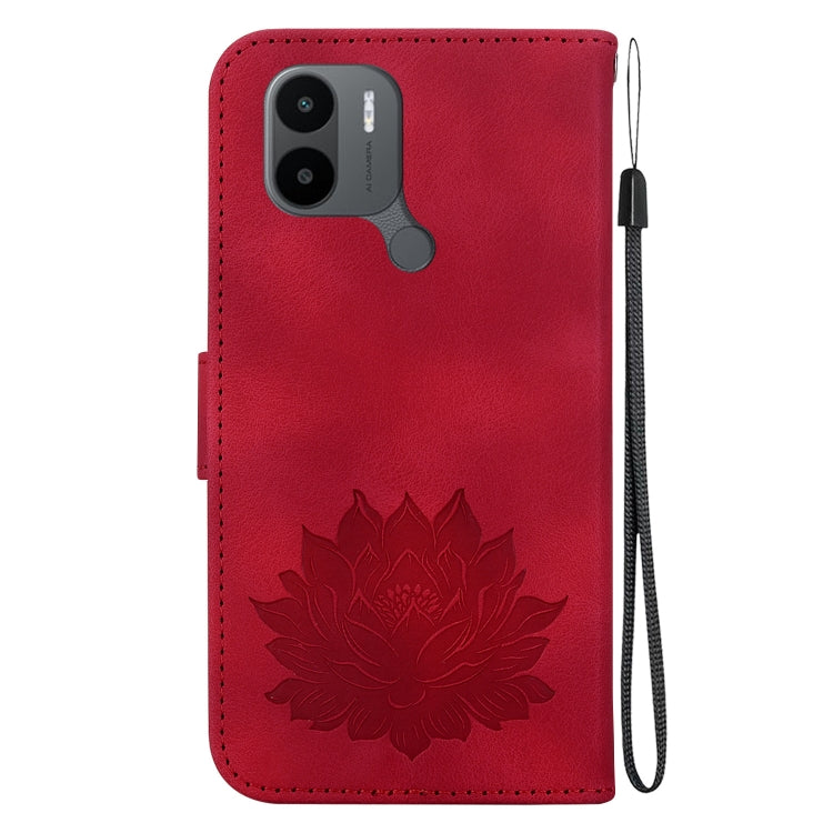 For Xiaomi Poco C50 / Poco C51 Lotus Embossed Leather Phone Case