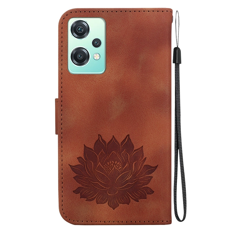 For OnePlus Nord CE 2 Lite 5G Lotus Embossed Leather Phone Case