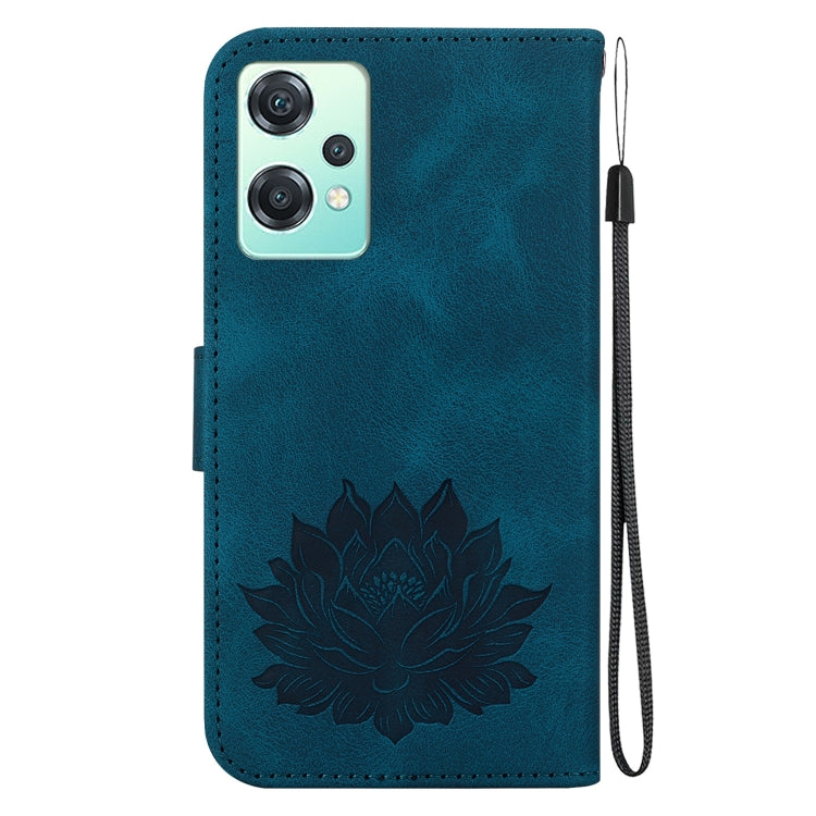 For OnePlus Nord CE 2 Lite 5G Lotus Embossed Leather Phone Case