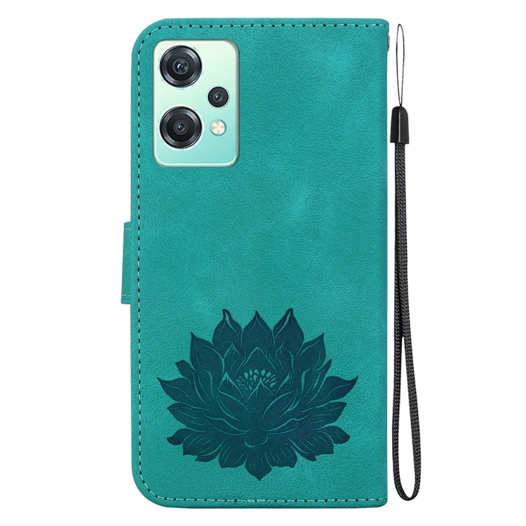 For OnePlus Nord CE 2 Lite 5G Lotus Embossed Leather Phone Case