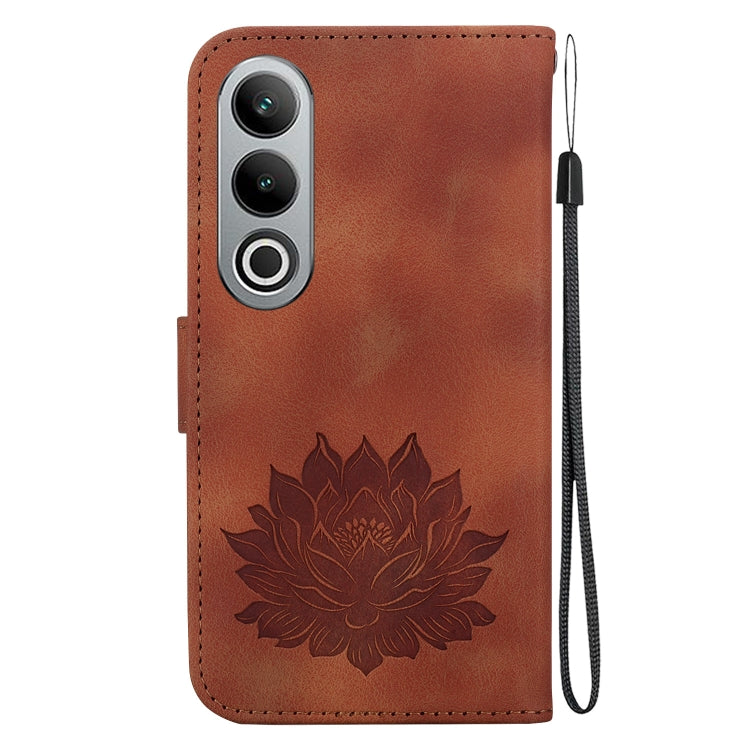 For OnePlus Nord CE4 Lotus Embossed Leather Phone Case