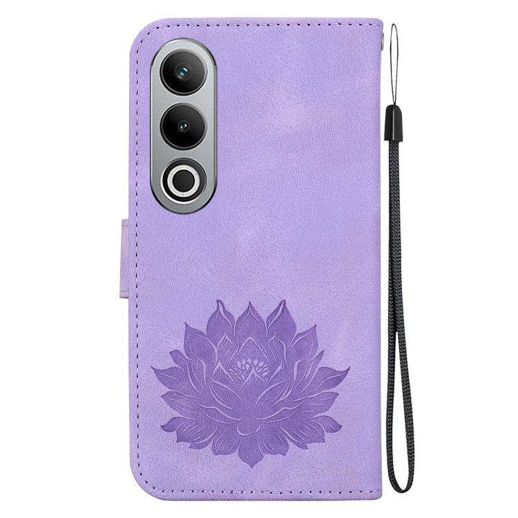 For OnePlus Nord CE4 Lotus Embossed Leather Phone Case