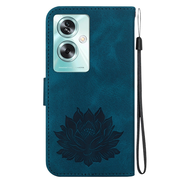 For OnePlus Nord N30 SE Lotus Embossed Leather Phone Case