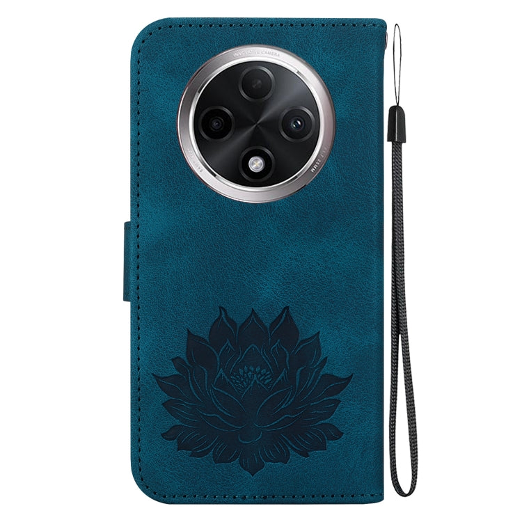 For OPPO A3 Pro 5G Lotus Embossed Leather Phone Case