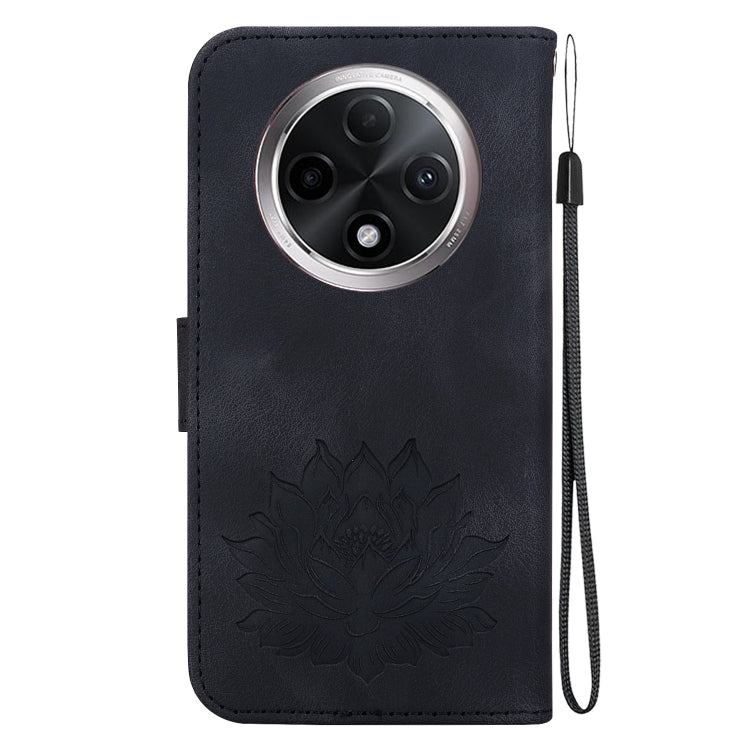 For OPPO A3 Pro 5G Lotus Embossed Leather Phone Case