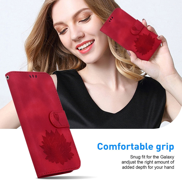 For OPPO K11x Lotus Embossed Leather Phone Case