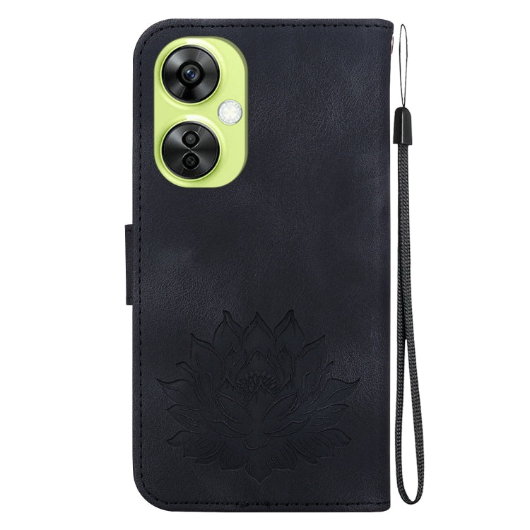 For OPPO K11x Lotus Embossed Leather Phone Case