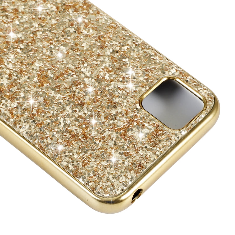 For Huawei Y5P Glitter Powder Shockproof TPU Protective Case