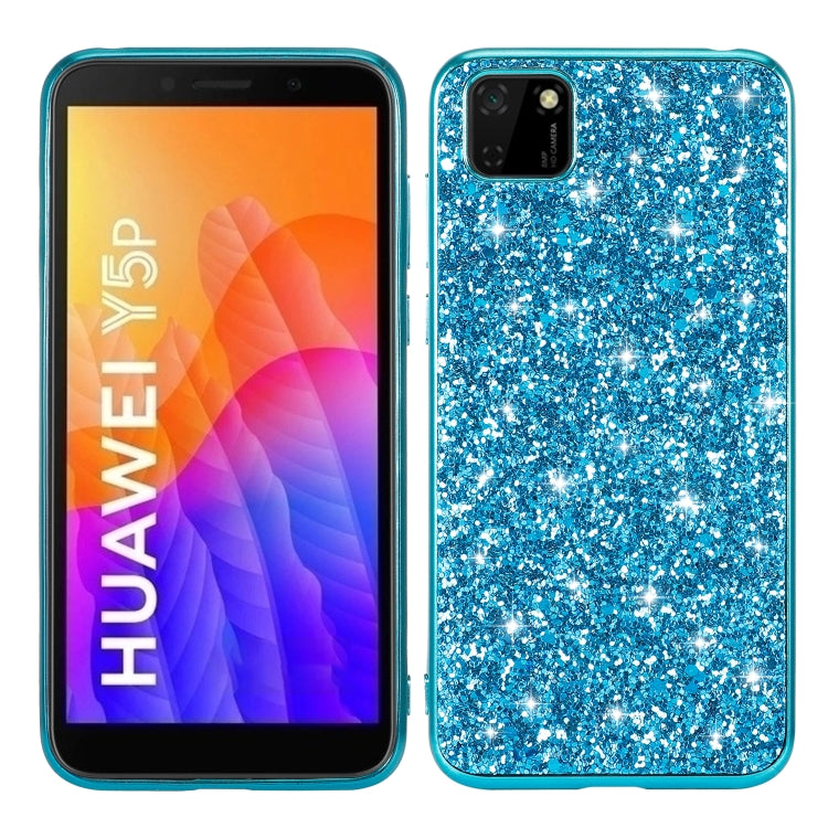 For Huawei Y5P Glitter Powder Shockproof TPU Protective Case